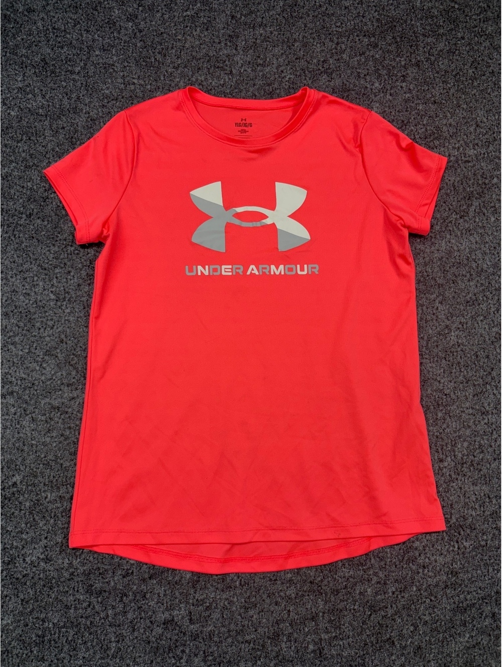 Under Armour Youth pink Athletic T-Shirt YLG